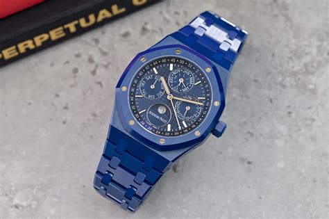 blue ceramic audemars piguet|royal oak perpetual calendar price.